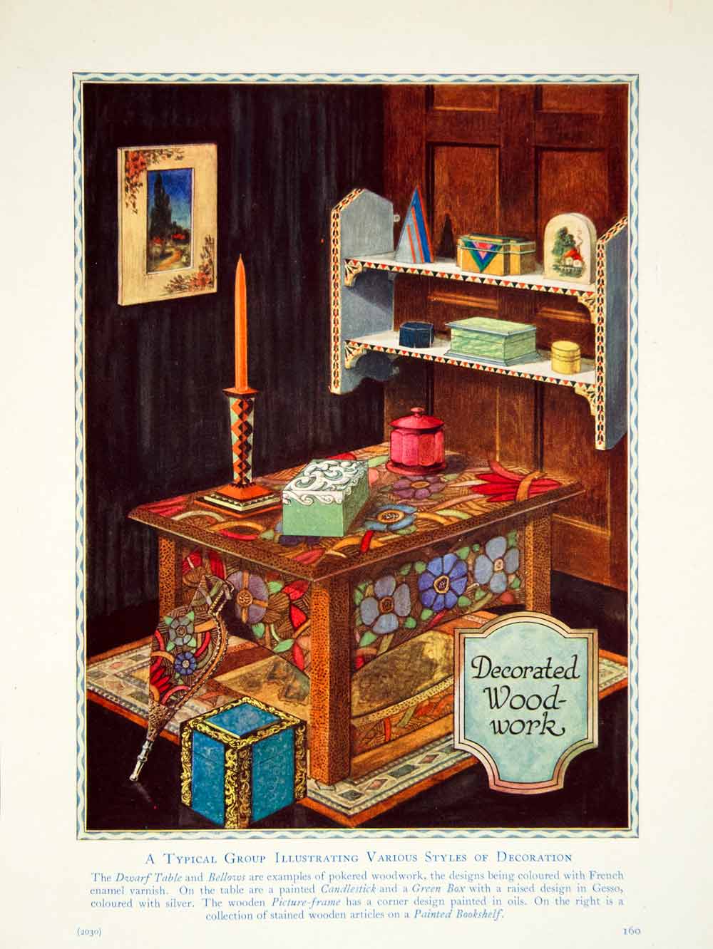 1932 Print Items Decoration Candles Table Furniture Interior Room Rug XDJ4