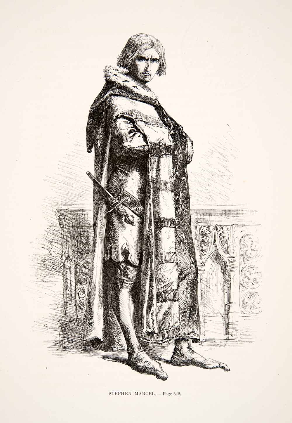 1875 Woodcut Alphonse Neuville Stephen Etienne Marcel Paris Hundred Years XEA6