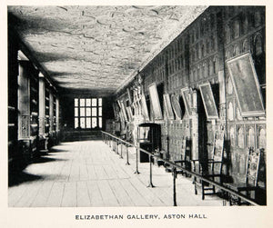 1928 Print Elizabethan Gallery Aston Hall England Birmingham Historical XEC7