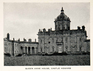 1928 Print Queen Anne House Castle Howard John Vanbrugh Baroque Yorkshire XEC7