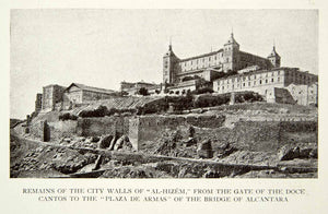 1907 Print Remains Old City Walls Al-Hizem Doce Cantos Plaza De Armas XECA4