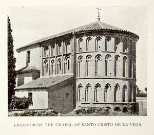 1907 Print Architecture Toledo Spain Exterior Chapel Santo CristoDe La XECA4