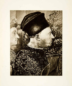 1897 Photogravure Medici Riccardi Chapel Benozzo Gozzoli Portrait Profile XEEA8