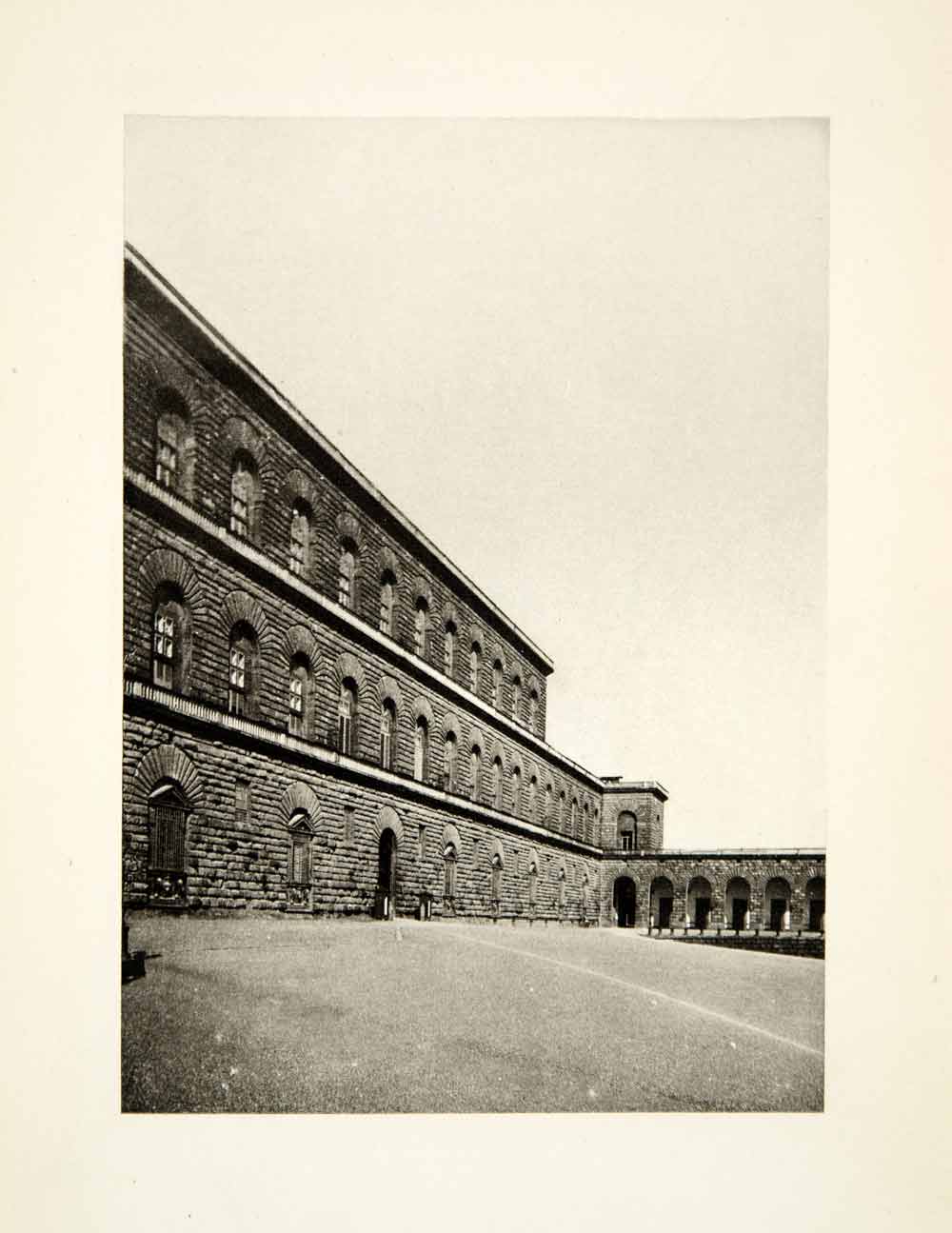 1897 Photogravure Pitti Palace Historic Landmark Florence Italy XEEA8