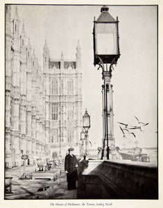 1946 Print England Houses Parliament Westminster Palace London Hans Wild XEFA8