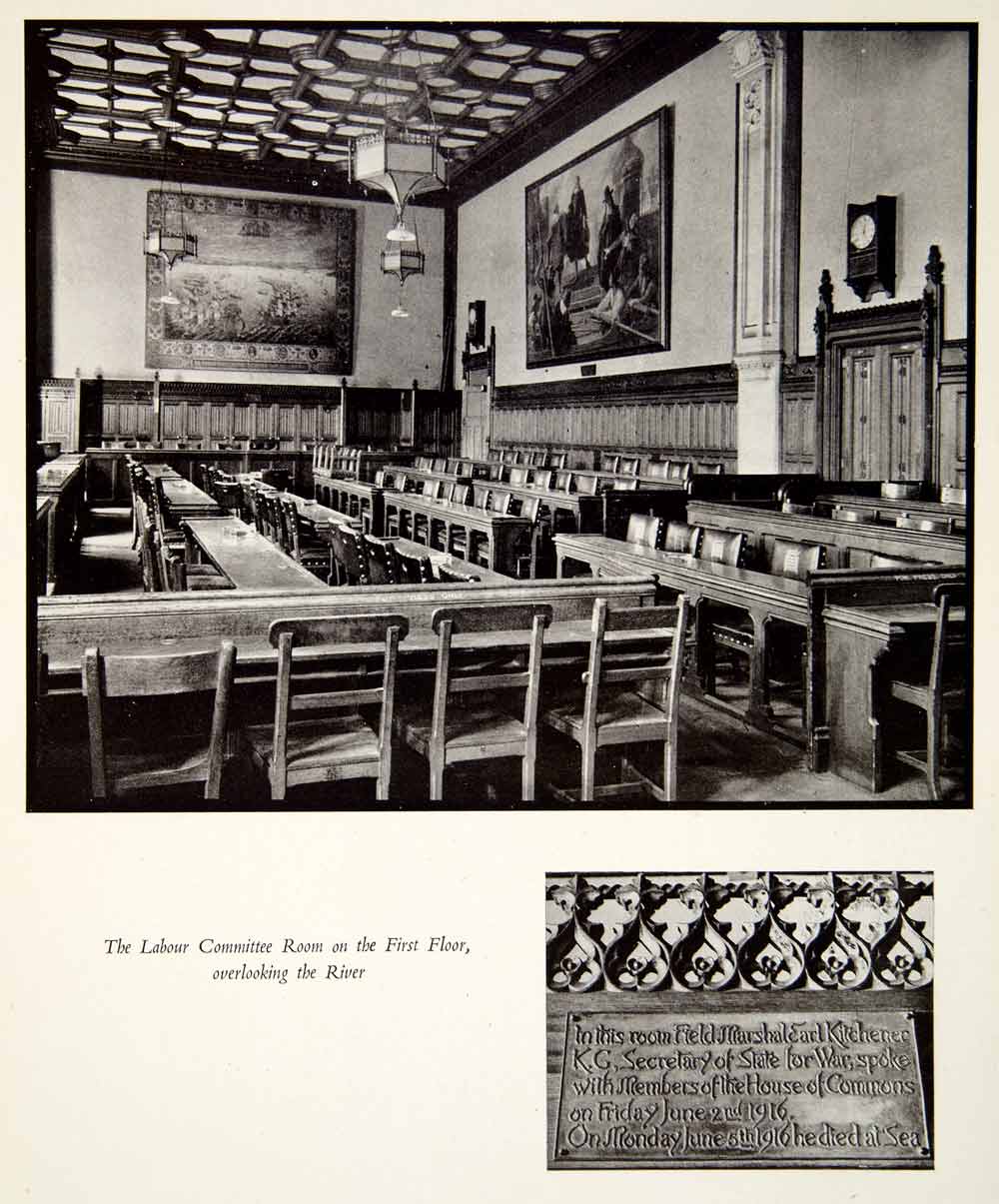 1946 Print Committee Room First Floor Palace Westminster Parliament UK XEFA8