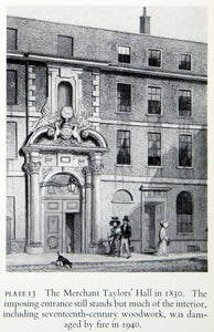 1951 Print Worshipful Company Merchant Taylors Hall London England Livery XEGA2