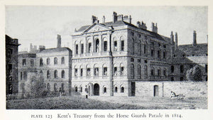 1951 Print Kents Treasury London England Horse Guards Parade Cityscape XEGA2