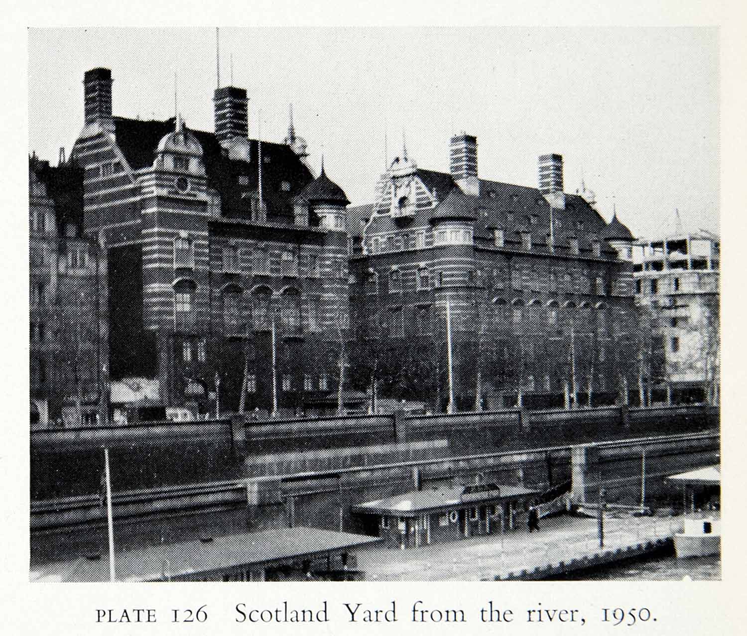 1951 Print Norman Shaw Buildings Scotland Yard London England Westminster XEGA2
