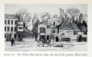 1951 Print White Hart Inn London England Venue Theatre Horse Barrel XEGA2