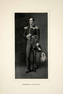 1896 Print Frederick William Wilhelm King Prussia Napoleonic Wars Europe XEGA9