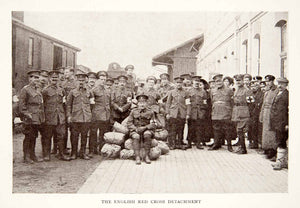 1913 Print English Red Cross Unit Military World War I Uniform Medic Corps XEI7