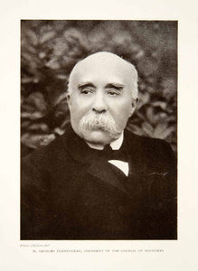 1909 Print Georges Clemenceau French Politician Prime Minister Versailles XEJ8