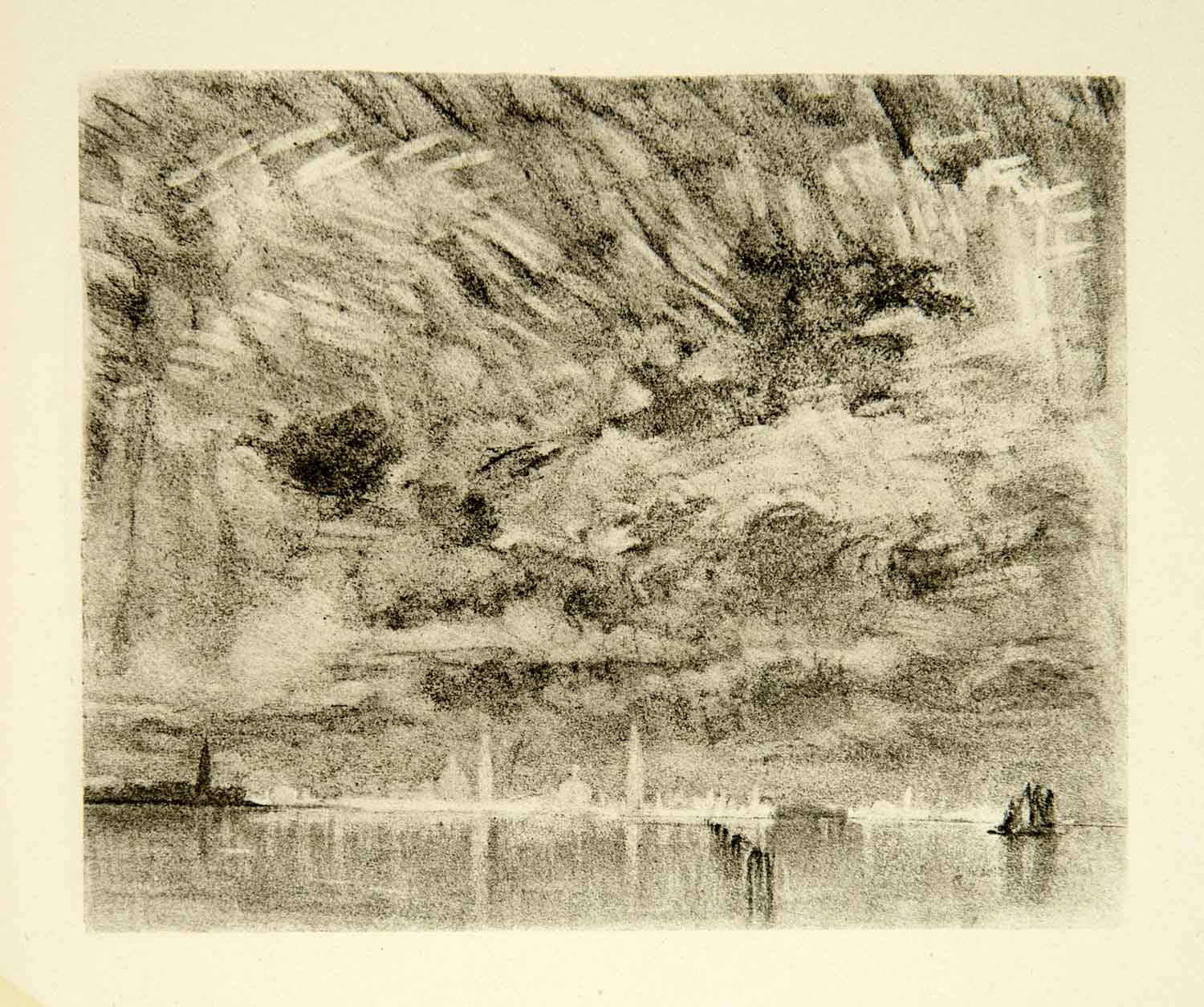 1905 Photogravure Venice Cityscape Joseph Pennell Scene Italy Architecture XEJA6