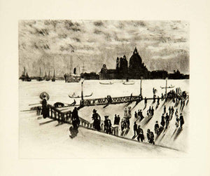 1905 Photogravure Santa Maria della Salute Riva Venice Canal Joseph XEJA6