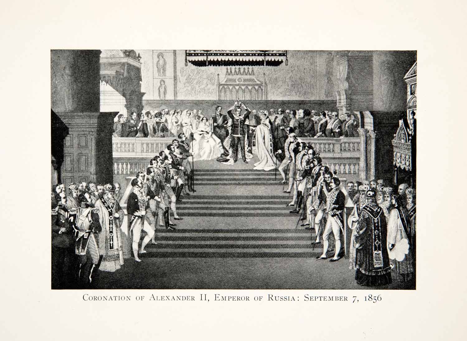 1926 Print Coronation Alexander II Emperor Russia Monarchy Liberator Leader XEL9
