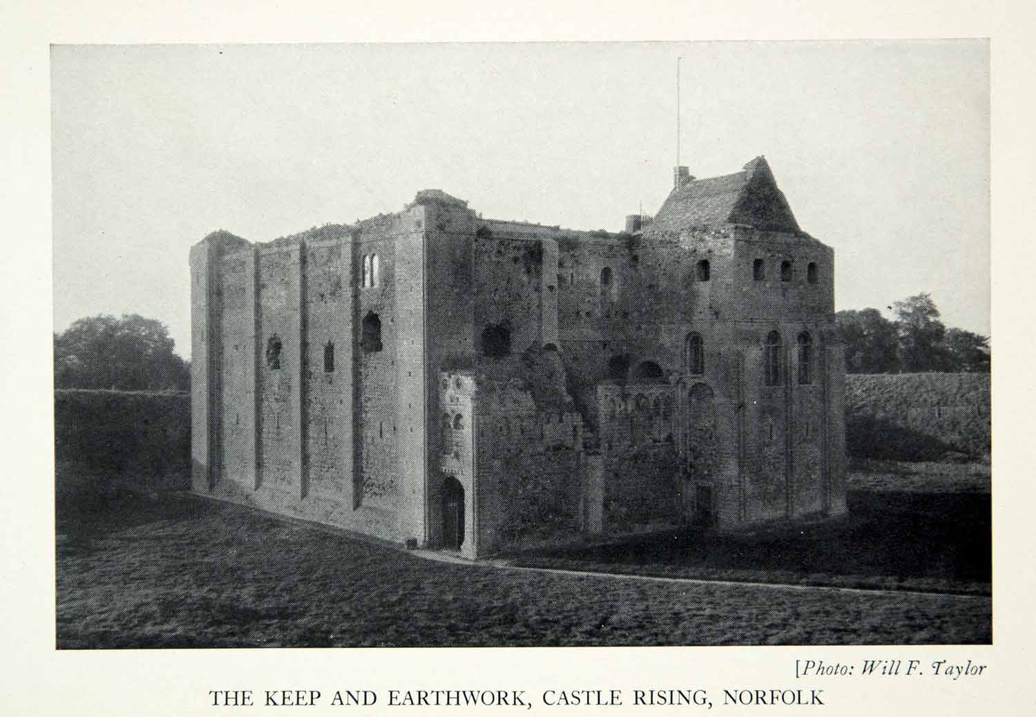 1938 Print Keep Earthwork Castle Rising Norfolk Will Taylor Historical ...