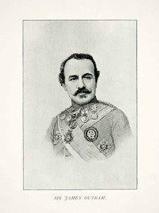1894 Print Lieutenant General Sir James Outram Baronet England India XEO6