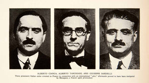 1932 Print Alberto Cianca Tarchiani Giuseppe Sardelli Italian Politician XEO8