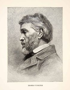 1903 Print Portrait Thomas Carlyle Scottish Writer Social Commentator XEQ8