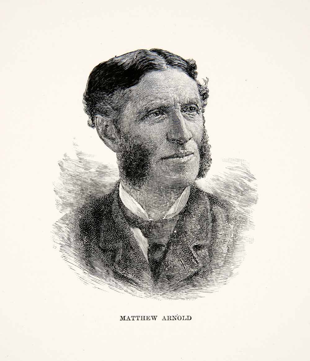 1903 Print Portrait Matthew Arnold British Poet Social Critic School XEQ8