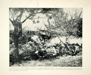 1934 Print WWI Doughboy US Army Signal Station Battle Belleau Wood France XEQA6