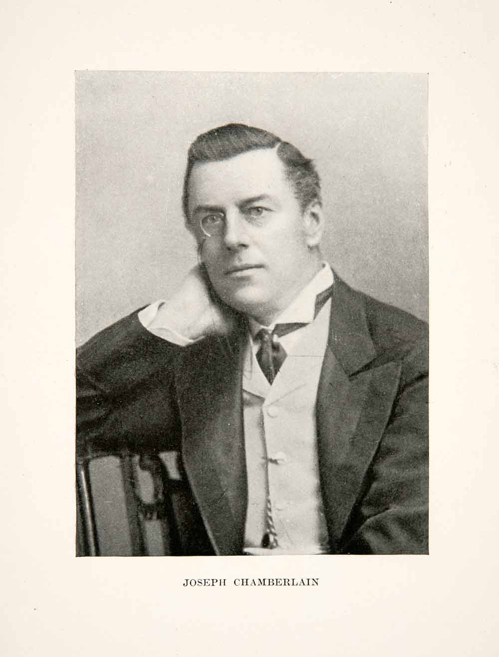 1897 Print Portrait Joseph Chamberlain British Politician Statesman Second XER1