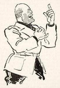 1946 Print Alois Derso Political Cartoon Benito Mussolini Italy Fascist XES8