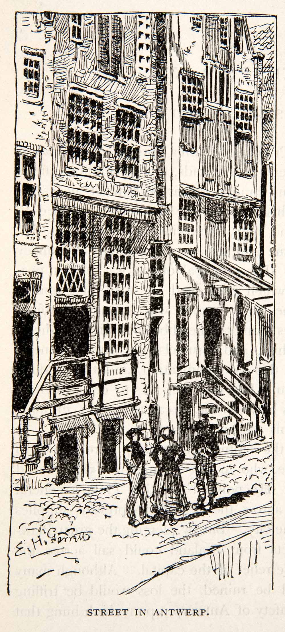1903 Print Street Antwerp Netherlands Dutch Belgium Flanders Revolt Scheldt XET5