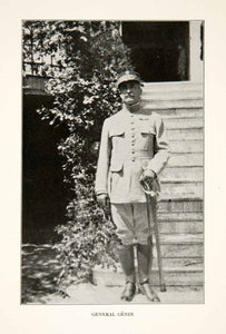 1918 Print General Genin Europe Solider Commander Military Saber Veteran XET8