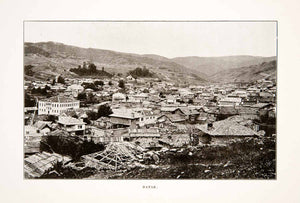 1914 Print Cityscape Batak Bulgaria Pazardzhik Province Municipality XEW4