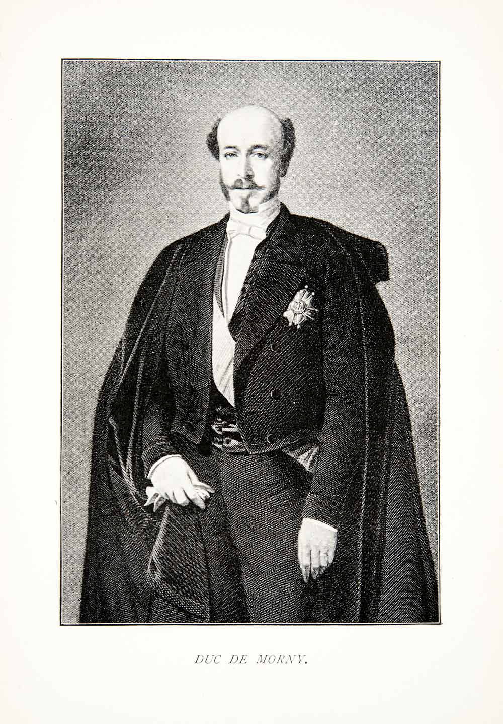 1899 Print Portrait Charles Auguste Louis Joseph De Morny Duke Royalty XEX6