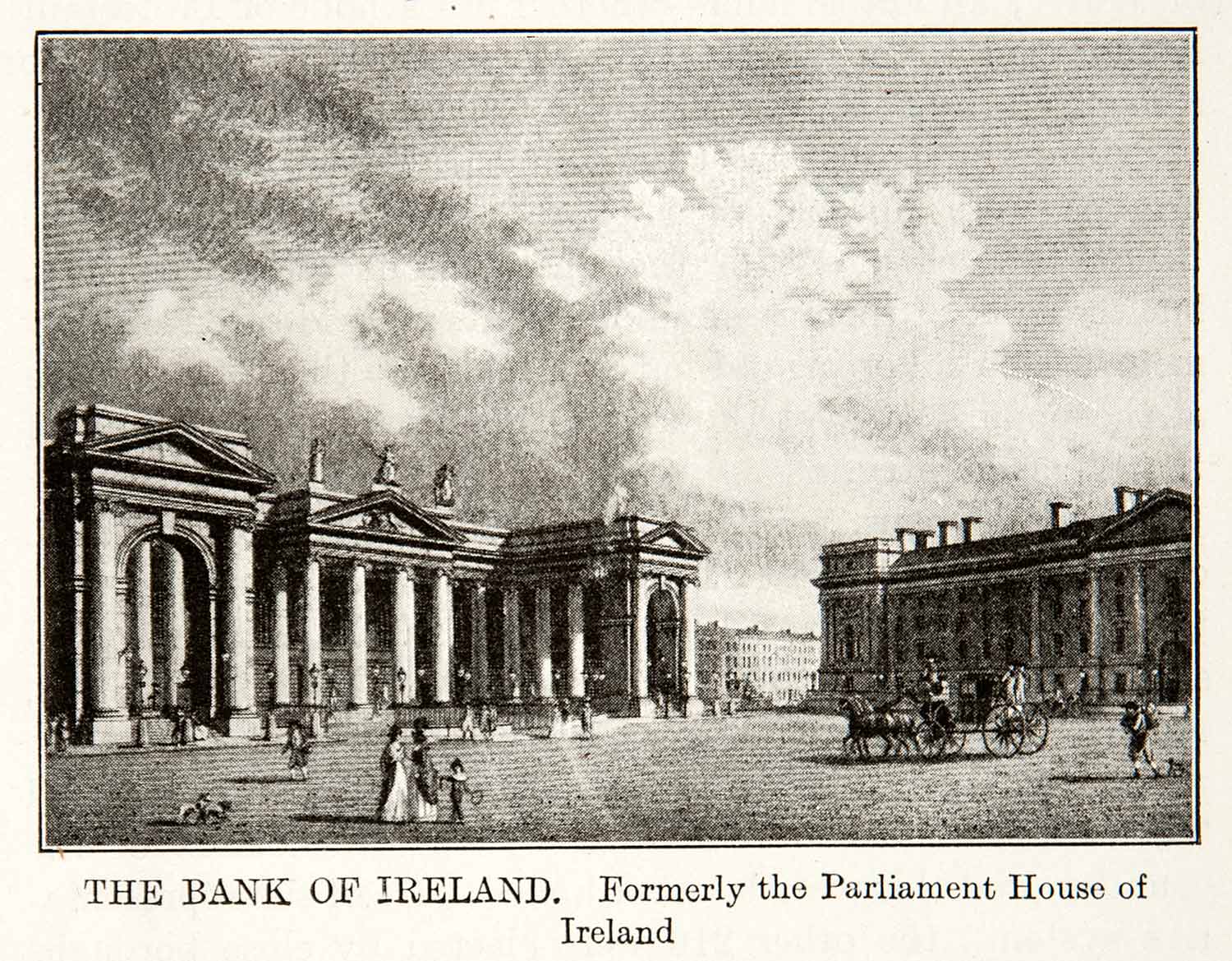 1922 Print Bank Ireland Parliament House College Green Lords Commons XEX7