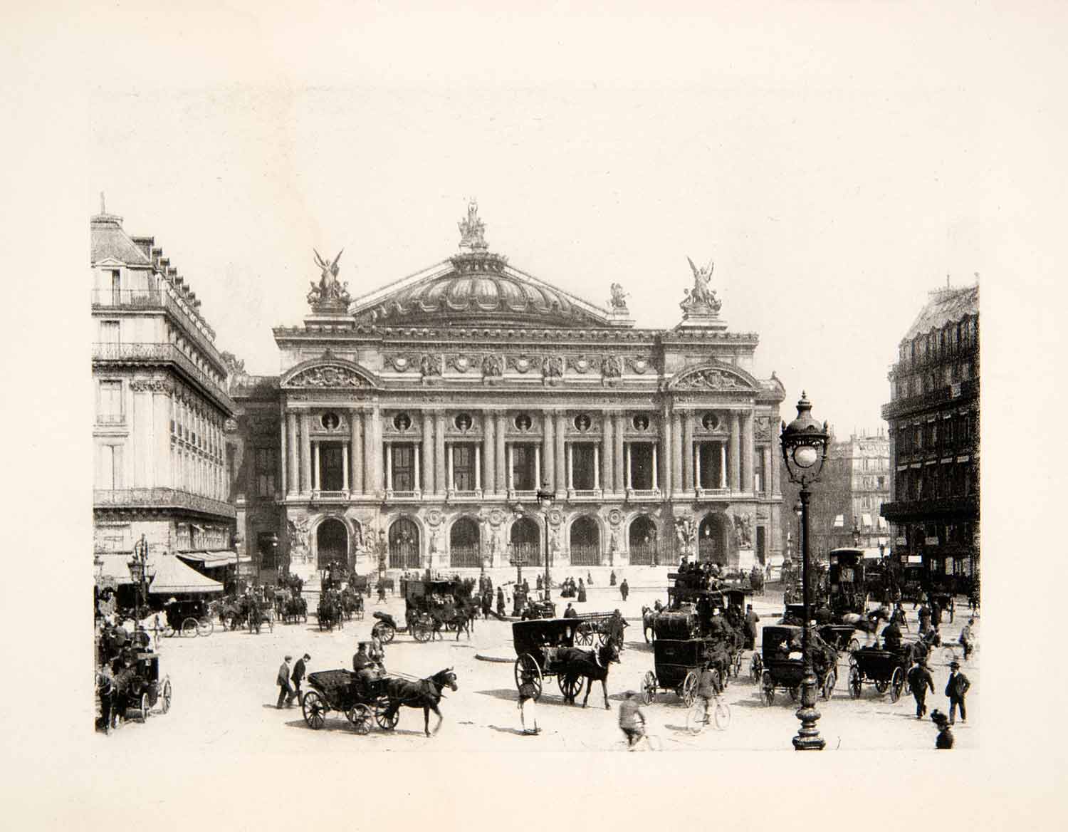 1898 Photogravure Grand Opera House Paris France Historic Famous Theater XEY2