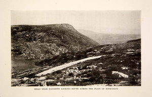 1920 Print Hills Near Nazareth South Plain Esdraelon Landscape Jezreel XEZ6