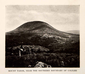 1920 Print Mount Tabour Southern Boundary Galilee Landscape Jezreel Valley XEZ6