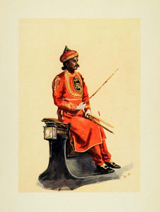1914 Print Hindu Livery Uniform Government House Chennai India Lady Lawley XGA1