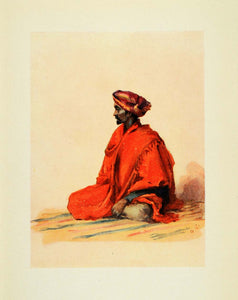 1914 Print India Mohammedan Muslim Religion Costume Turban Lady Lawley XGA1