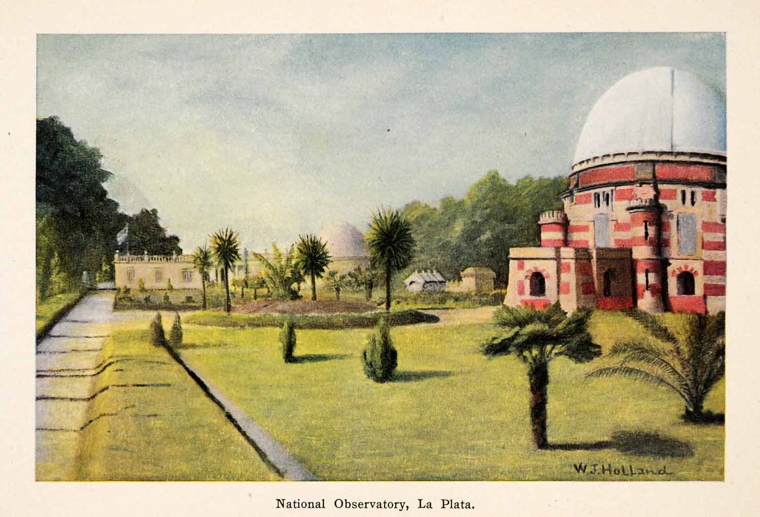 1913 Print National Observatory La Plata Province Buenos Aires Argentina XGAA8