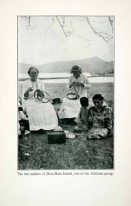 1923 Print Hat Makers Bora Bora Islands Leewards Tahitian Millinery XGAB4
