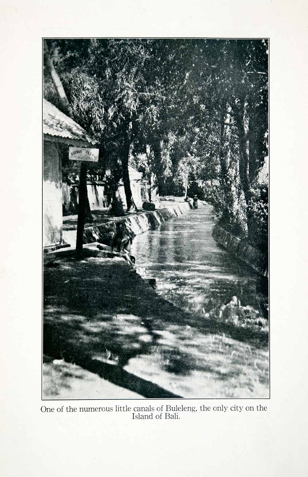 1923 Print Canals Buleleng Bali Island Indonesia Soebak Tegal Singaraja XGAB4