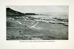 1923 Print Port Aden Yemen Arabia Bab El Mandeh Red Sea Gulf Harbor XGAB4