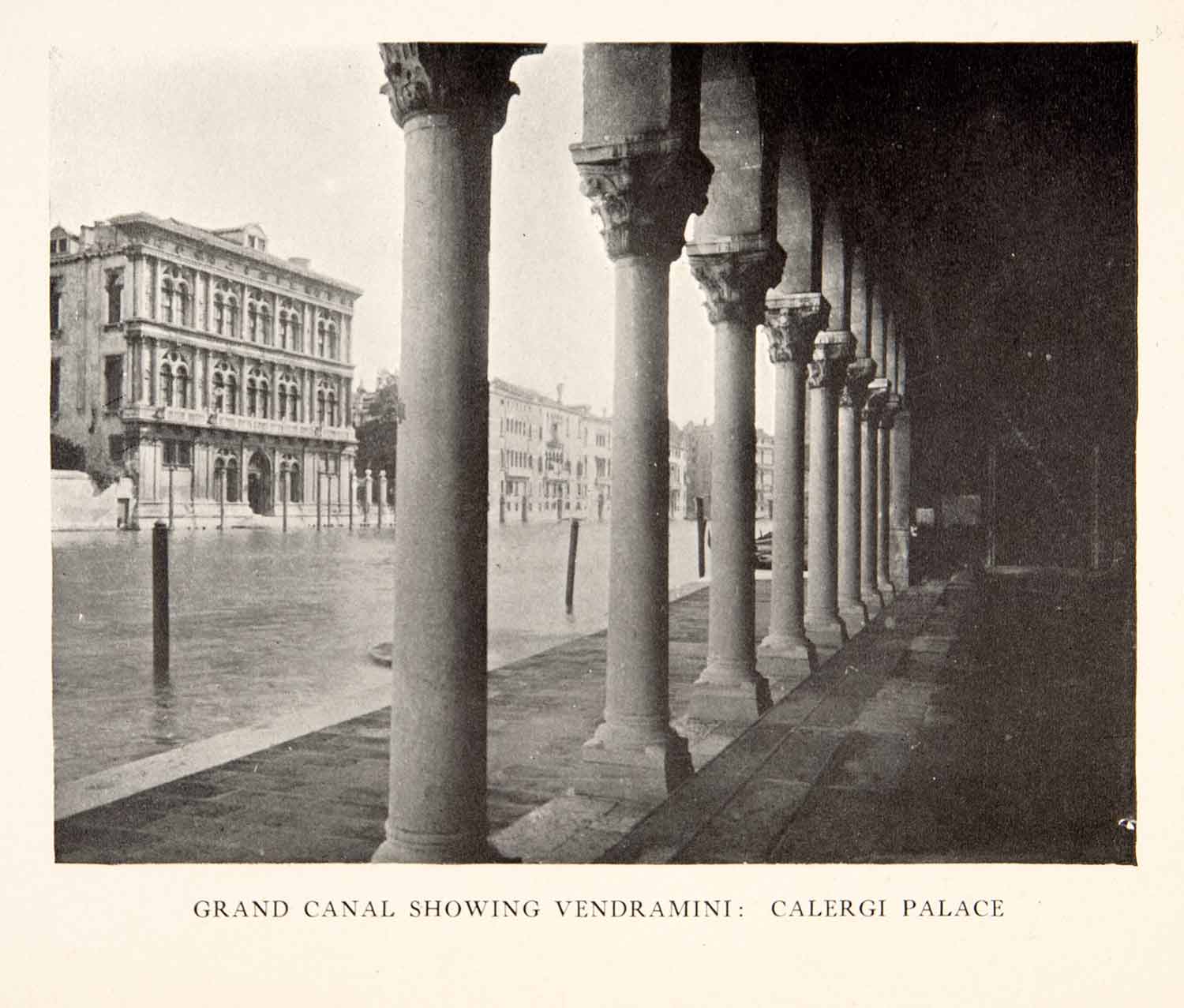 1905 Print Palazzo Vendramin Calergi Palace Grand Canal Venice XGAB8