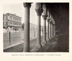1905 Print Palazzo Vendramin Calergi Palace Grand Canal Venice XGAB8