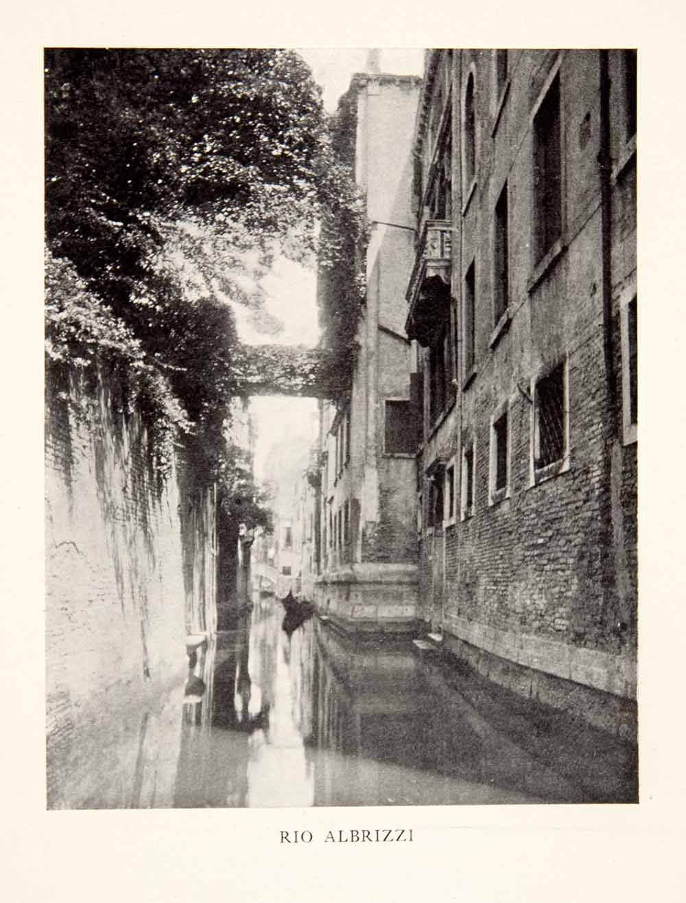 1905 Print Rio Albrizzi Canal Waterfront Architecture Venice Italy XGAB8