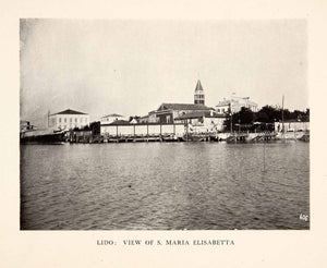 1905 Print Santa Maria Elisabetta Lido Venice Italy Cityscape Historic XGAB8
