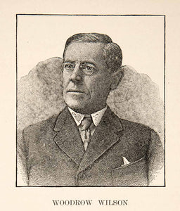 1929 Print Portrait Woodrow Wilson President United States America XGAC5