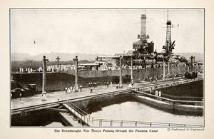 1920 Print Naval Battleship Dreadnought New Mexico Panama Canal Historic XGAC8