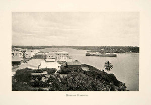 1905 Print Mombasa Kenya Africa Harbor Port Indian Ocean Ship Sea XGAC9