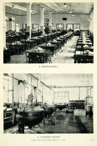 1936 Print Dining Hall Cooking Room Toyo Cotton Mills Japanese Factory XGAE3